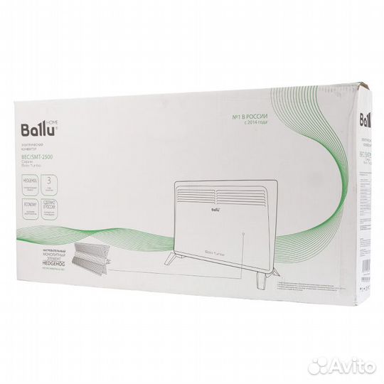 Напольный электроконвектор Ballu Solo Turbo BEC/SM