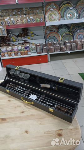 Набор шампуров подарочный