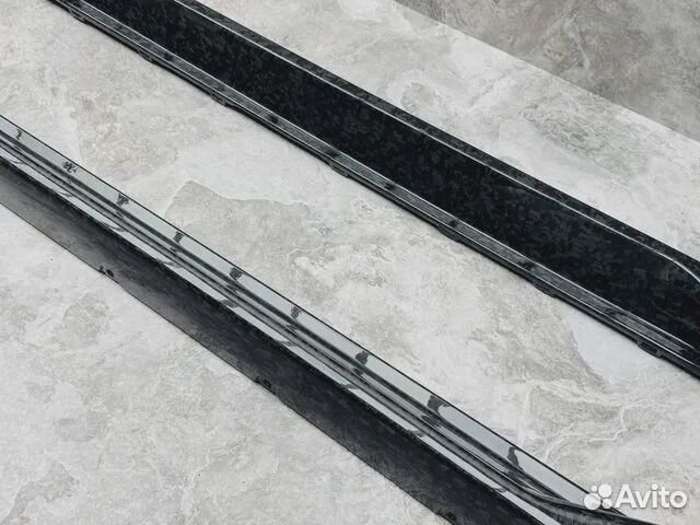 Лезвия на пороги BMW G80 M3 кованный карбон