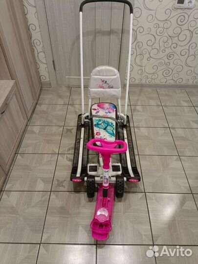 Коляска снегокат