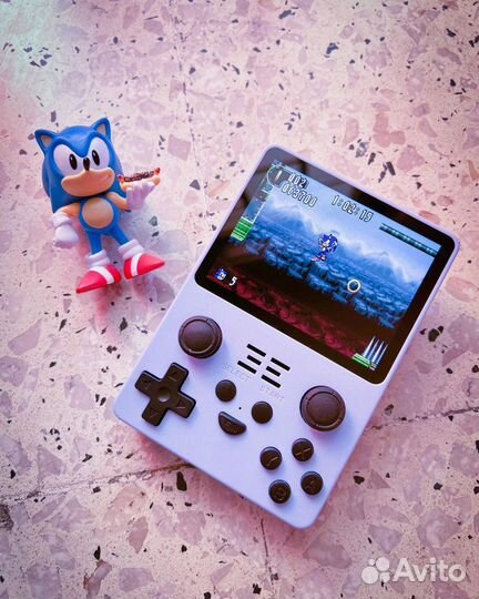 Портативная Ретро игровая консоль powkiddy 2023