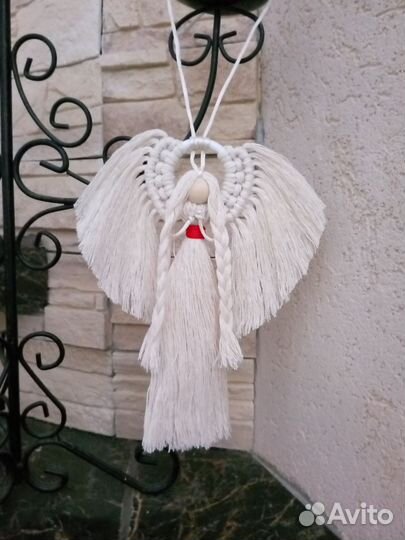 Ангел девочка макраме ручная работа