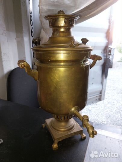 Самовар на дровах медный