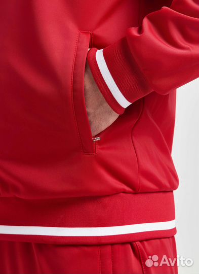 Спортивный костюм мужской СССР, Красный с белыми в