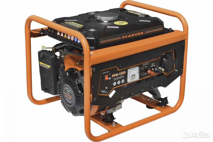 Генератор бензиновый carver PPG- 1200А 1 кВт