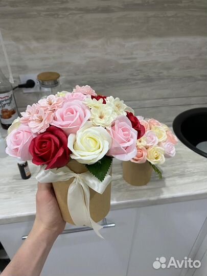 Мыльный букет к 8 марта