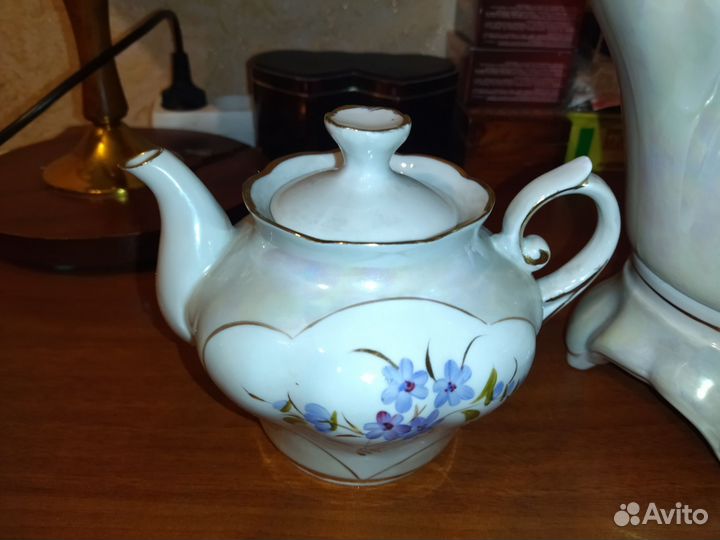 Самовар фарфоровый электрический СССР