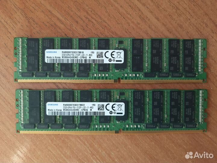Оперативная память ddr4 32gb 2133 ecc reg lrdimm