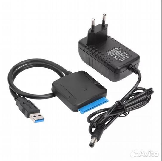 Переходник SATA-USB с блоком питания
