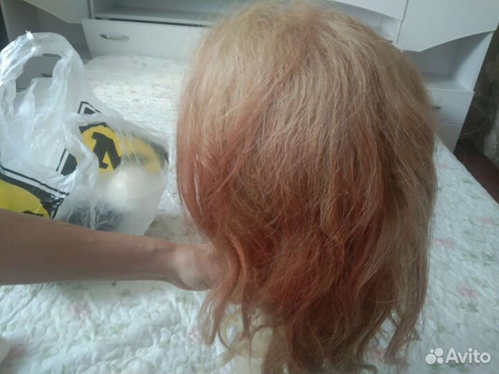 Голова манекен с натуральными волосами