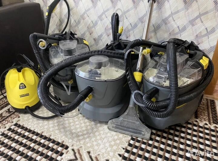 Пароочиститель karcher, робот мойщик, пылесос