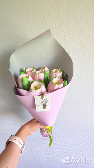 Сладкий букет из зефира. Пряничный букет с безе