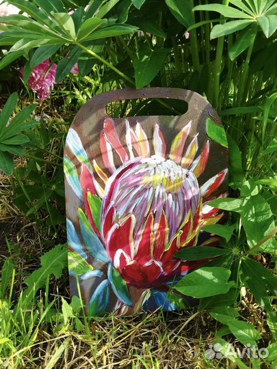 Картина ручная работа Цветок Натюрморт 30х21 см