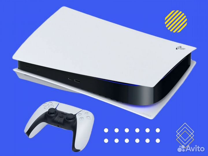 Sony PlayStation 5, Дисковод, 825 Гб, Гарантия + 8