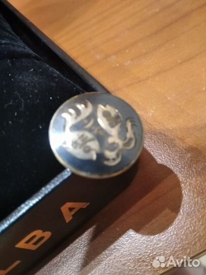 Запонки оригинал, благородный металл, новые