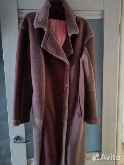 Пальто из экомеха