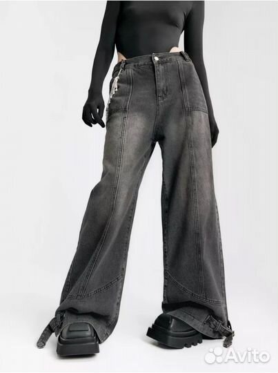 Джинсы широкие