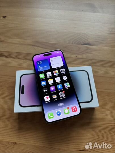 iPhone 14 Pro Max Deep Purple 128gb Акб 100%,2 sim