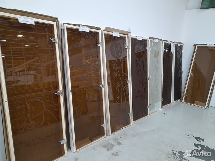 Дверь стекло в парилку, баню, сауну