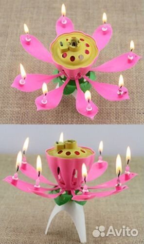 Музыкальная свеча для торта