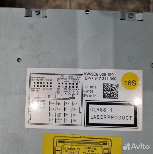 Магнитола Volkswagen Passat B7, B6, CC