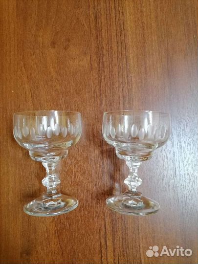 Хрустальные рюмки на ножке СССР