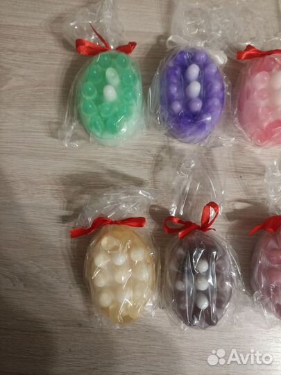 Мыло ручной работы массажное