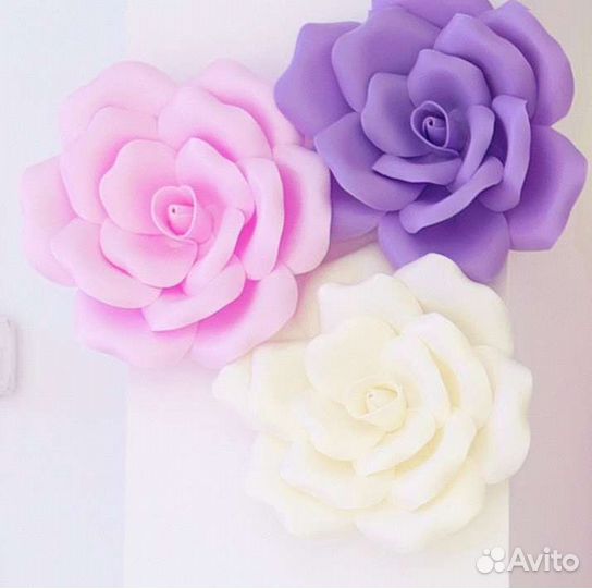 Цветы интерьерные из изолона, фоамирана