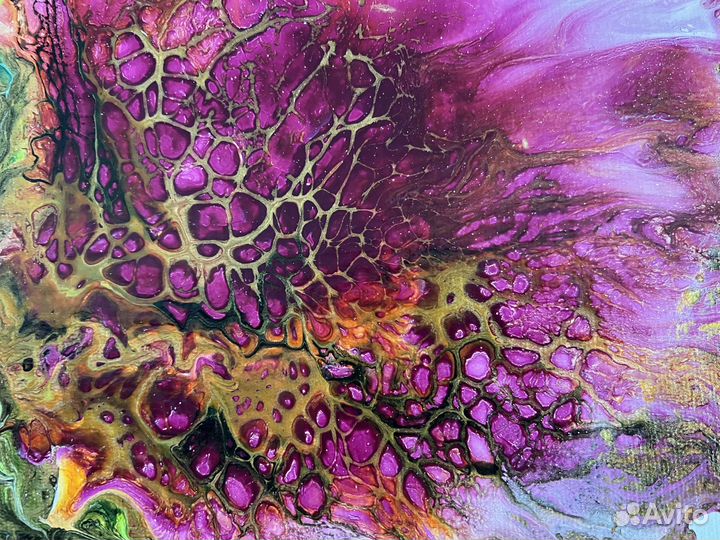 Картина флюид-арт 