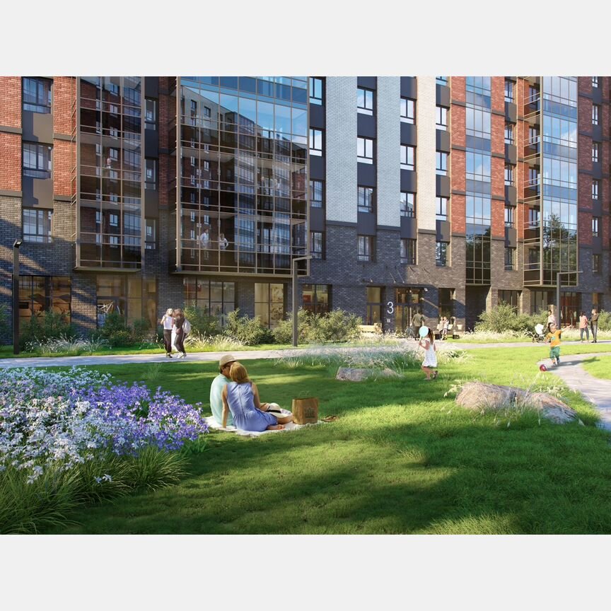 1-к. квартира, 42,9 м², 7/12 эт.