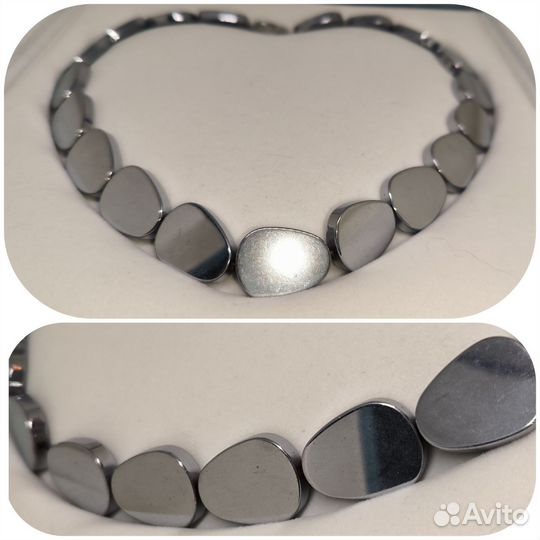 Колье из гематита