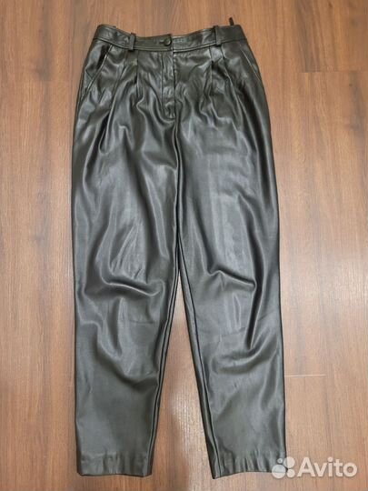 Брюки кожаные женские Luisa Spagnoli