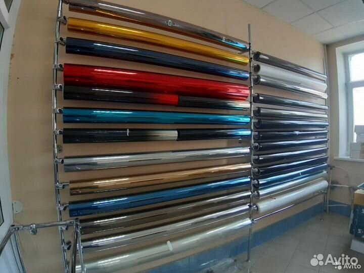 Тонировочная пленка для окон зеркальная серебро 15