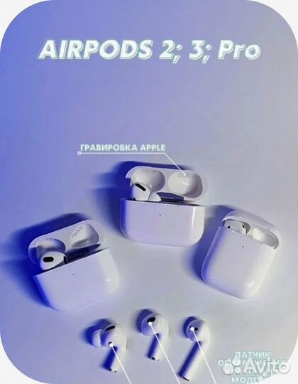 Беспроводные наушники Airpods 2/3/PRO