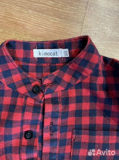 Наряд (рубашка-боди, джинсы)на мальчика 80