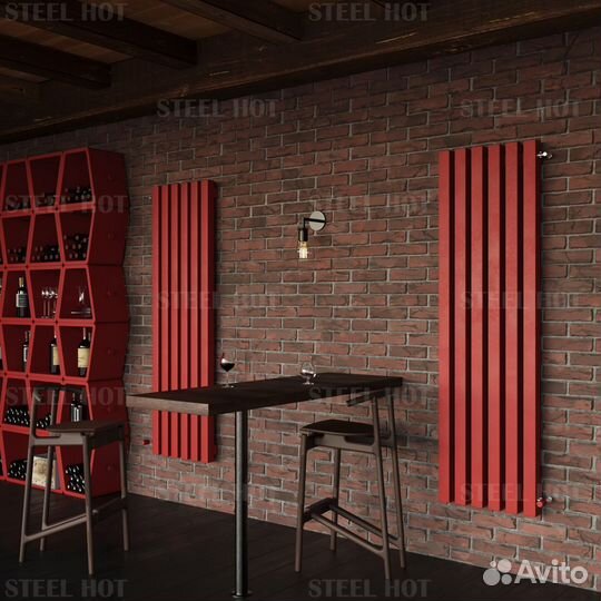 Вертикальный радиатор Steel-Hot от завода батарея