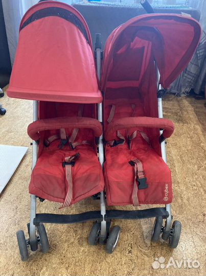 Коляска трость для двойни cybex twinyx