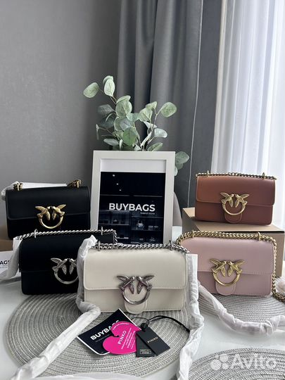 Сумка Pinko натуральная кожа кросс боди 4 цвета