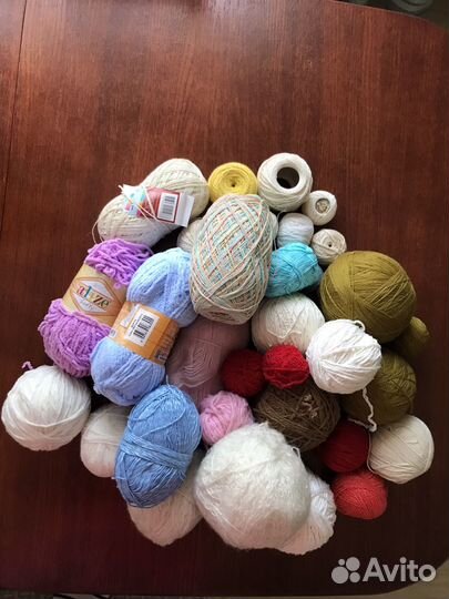 Пряжа нитки для вязания пакетом