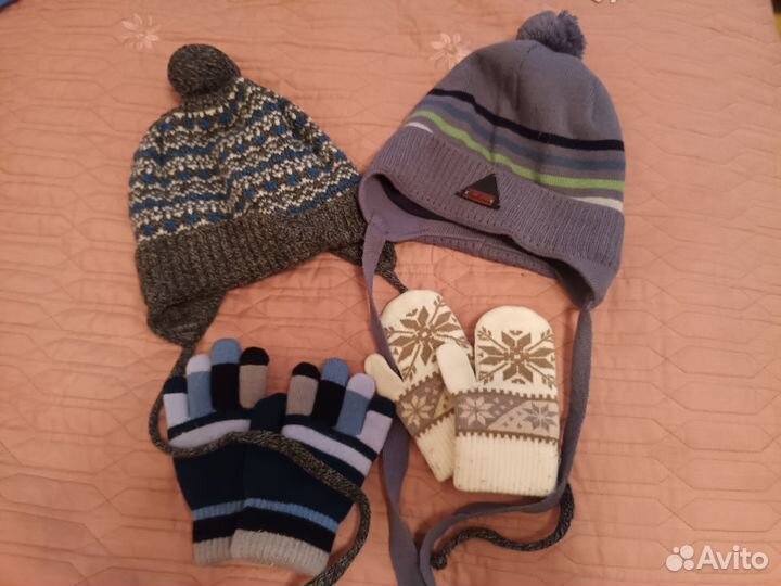 Шапки перчатки варежки