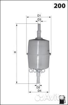 Фильтр топливный (уп. 12шт) Audi 80/100 1.3-1.9