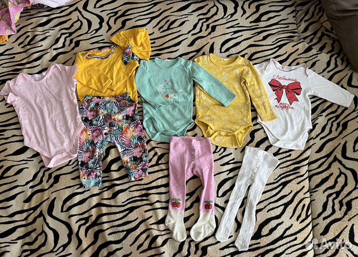 Вещи на девочку пакетом 74-80р