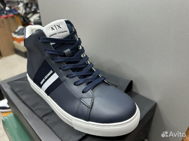 Высокие кеды Armani Exchange утепленные