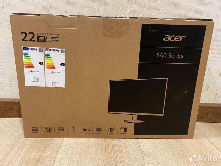 Монитор Acer 22 дюйма 75 гц IPS