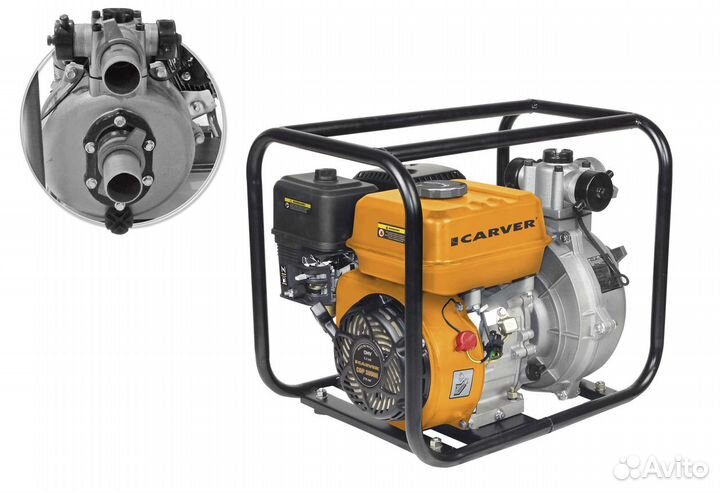 Мотопомпа carver CGP 3050H