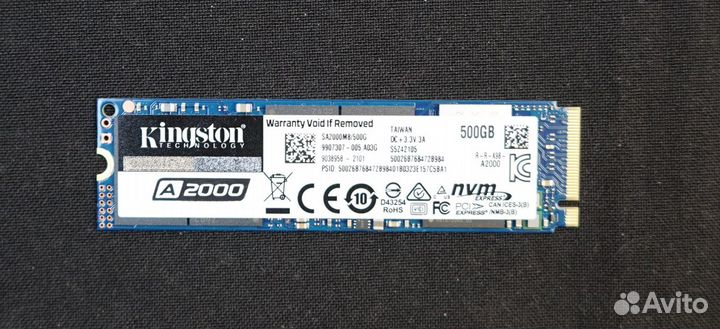 SSD Kingston A2000 M.2 500 гб
