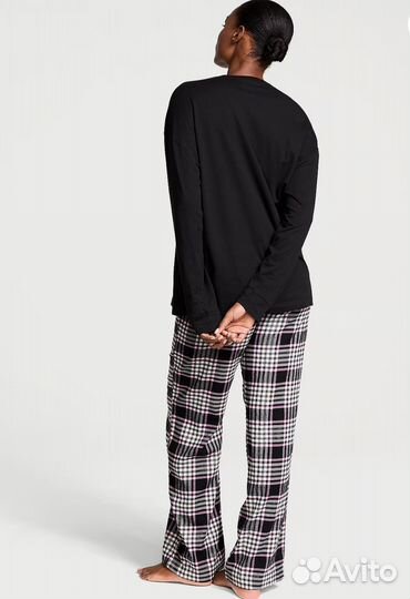 Victoria secret пижама фланель xs