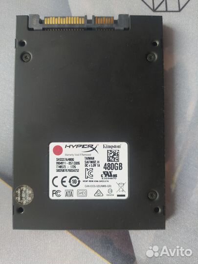 HyperX savage 480 гб и Green WD10ezrx 1 тб