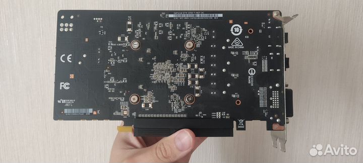 Видеокарта gtx 1050 ti 4gb msi