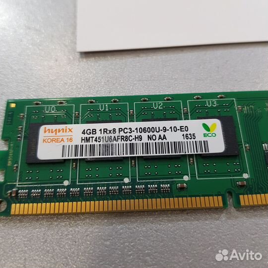 Оперативная память для пк DDR3 4GB hynix